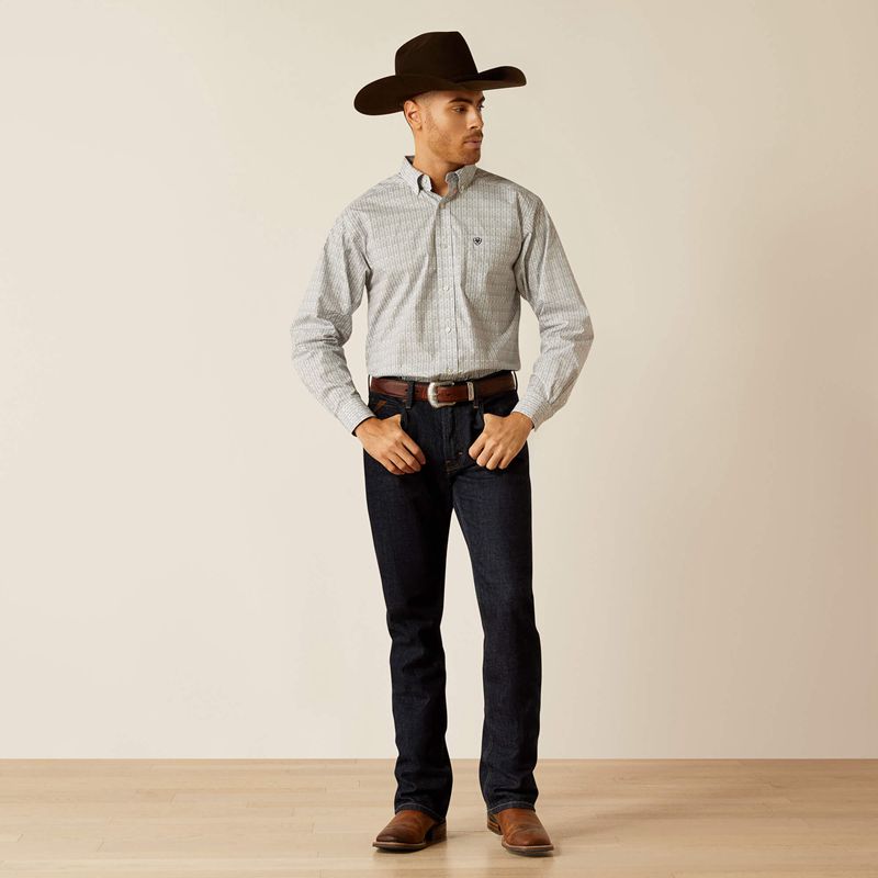 Ariat Reign Classic Fit Shirt Białe Polska | XRGQWO-986