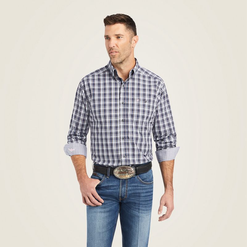 Ariat Relentless Risky Stretch Classic Fit Shirt Białe Polska | SUJPTE-356