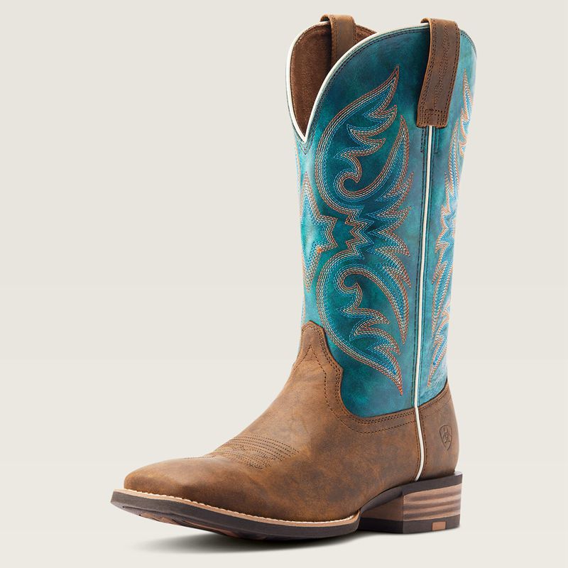 Ariat Ricochet Cowboy Boot Aged Tan Polska | SPYIOV-827