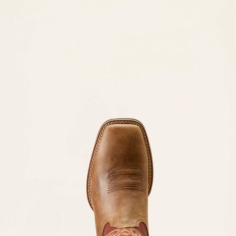 Ariat Ricochet Cowboy Boot Sandstorm/Roasted Chestnut Polska | AJVPNE-941