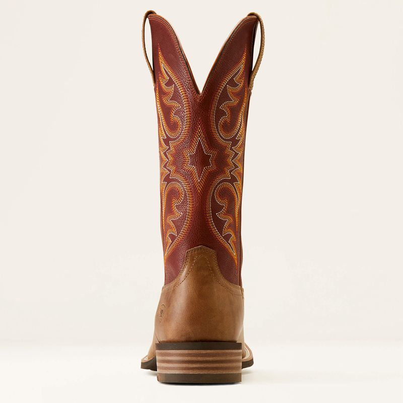 Ariat Ricochet Cowboy Boot Sandstorm/Roasted Chestnut Polska | AJVPNE-941