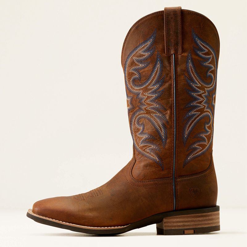 Ariat Ricochet Cowboy Boot Weathered Chestnut Polska | FANOCU-139