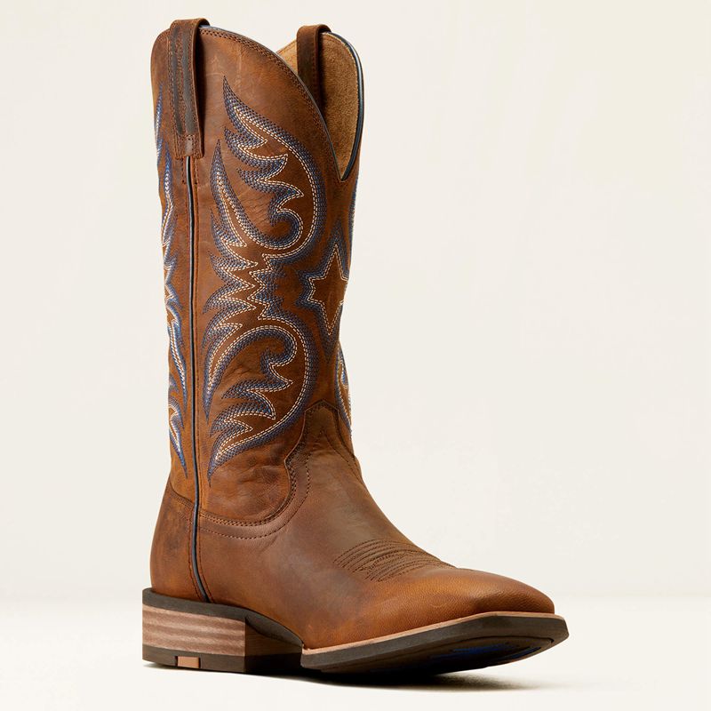 Ariat Ricochet Cowboy Boot Weathered Chestnut Polska | FANOCU-139