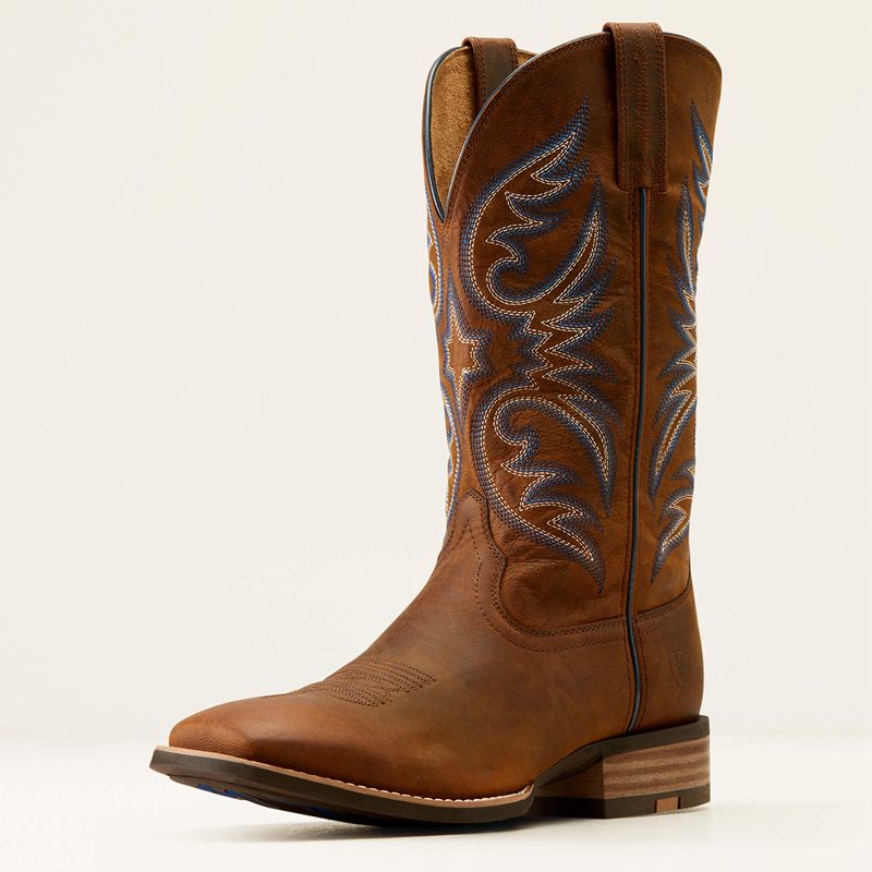 Ariat Ricochet Cowboy Boot Weathered Chestnut Polska | FANOCU-139