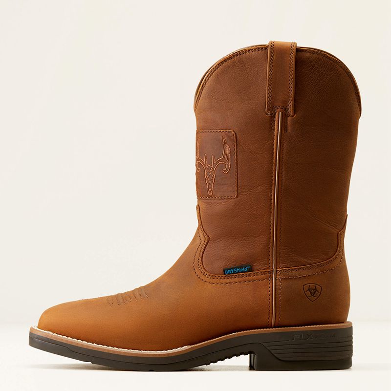 Ariat Ridgeback Country Waterproof Cowboy Boot Brązowe Polska | ZMFPOK-975