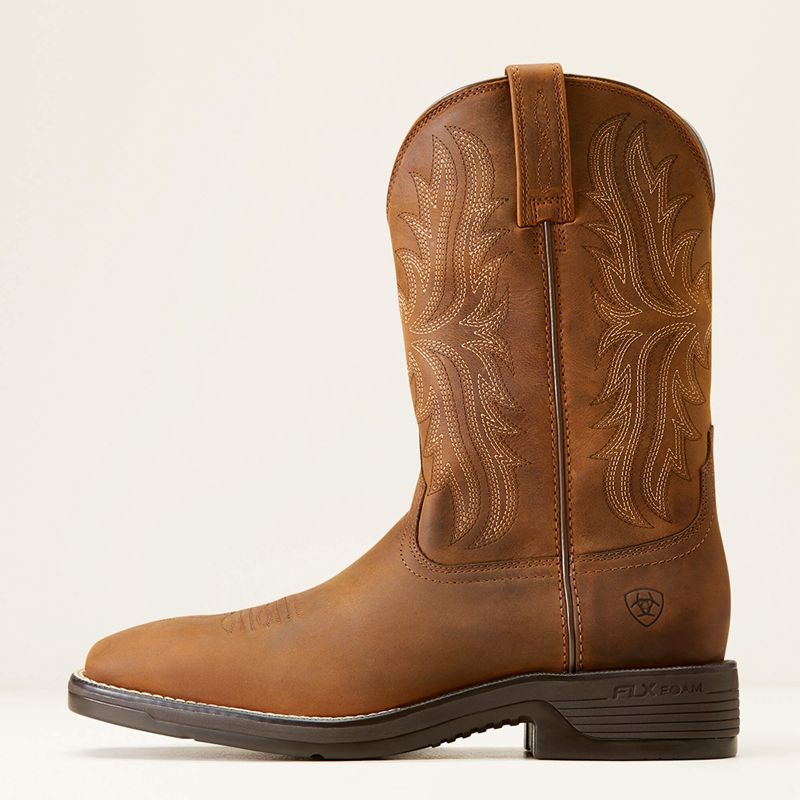 Ariat Ridgeback Cowboy Boot Oily Distressed Tan Polska | ZVRIKE-869