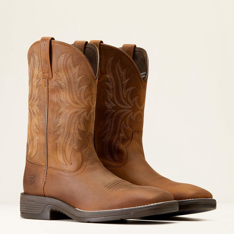 Ariat Ridgeback Cowboy Boot Oily Distressed Tan Polska | ZVRIKE-869