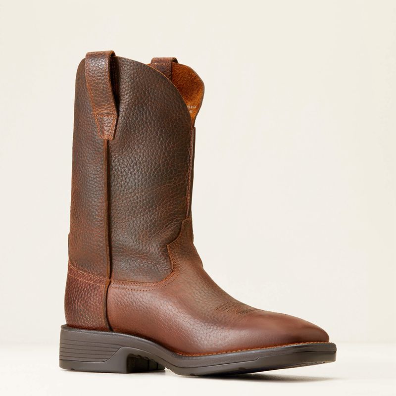 Ariat Ridgeback Rambler Cowboy Boot Brązowe Polska | ZCJDEN-652