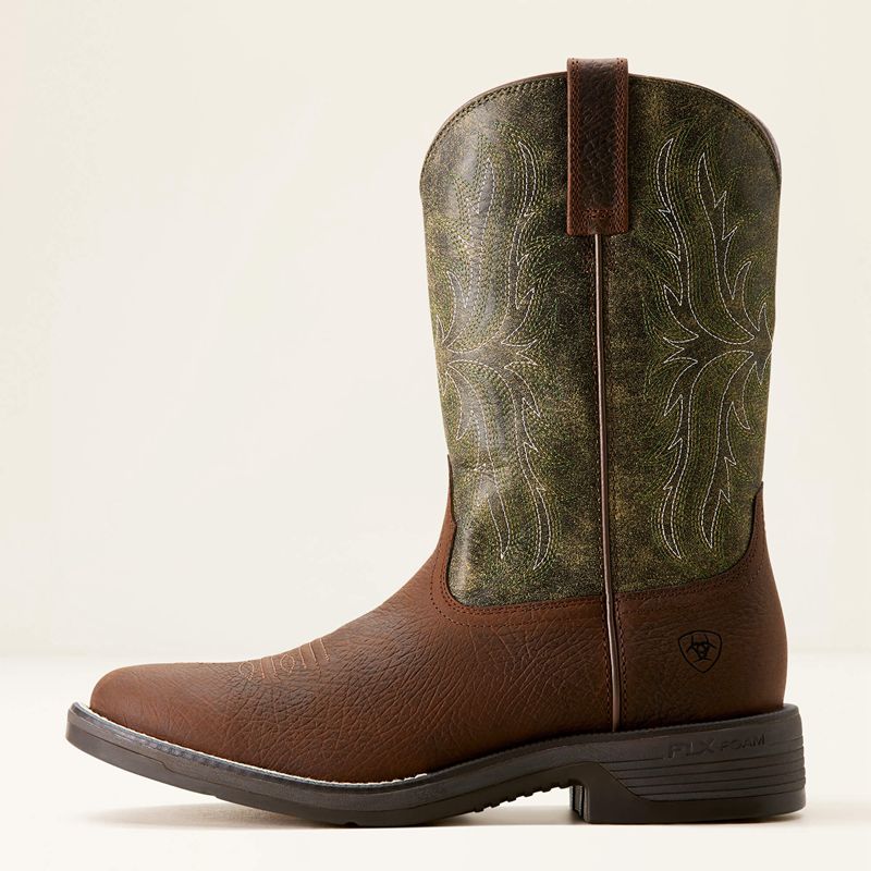 Ariat Ridgeback Round Toe Cowboy Boot Zielone Polska | GDFQJH-240