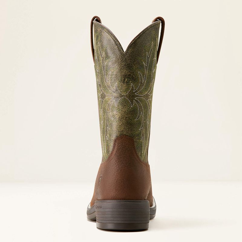 Ariat Ridgeback Round Toe Cowboy Boot Zielone Polska | GDFQJH-240