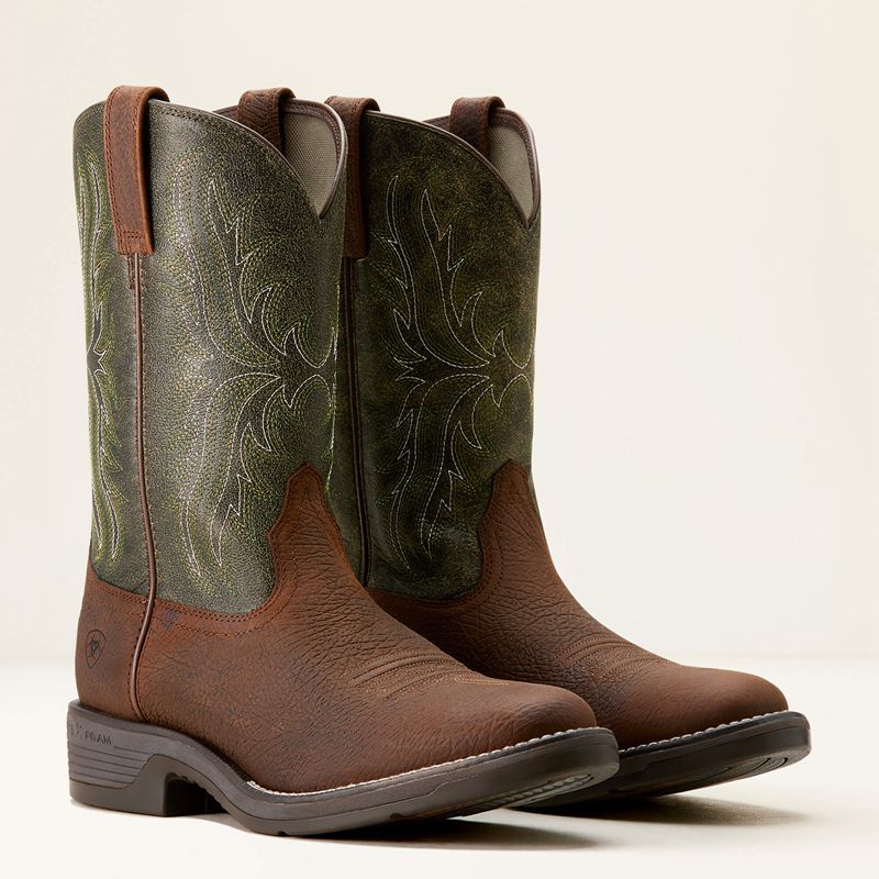 Ariat Ridgeback Round Toe Cowboy Boot Zielone Polska | GDFQJH-240