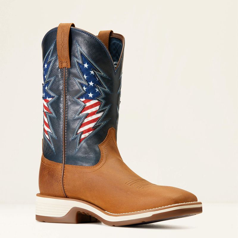 Ariat Ridgeback Venttek Western Boot Georgia Clay Polska | WVQBZD-947