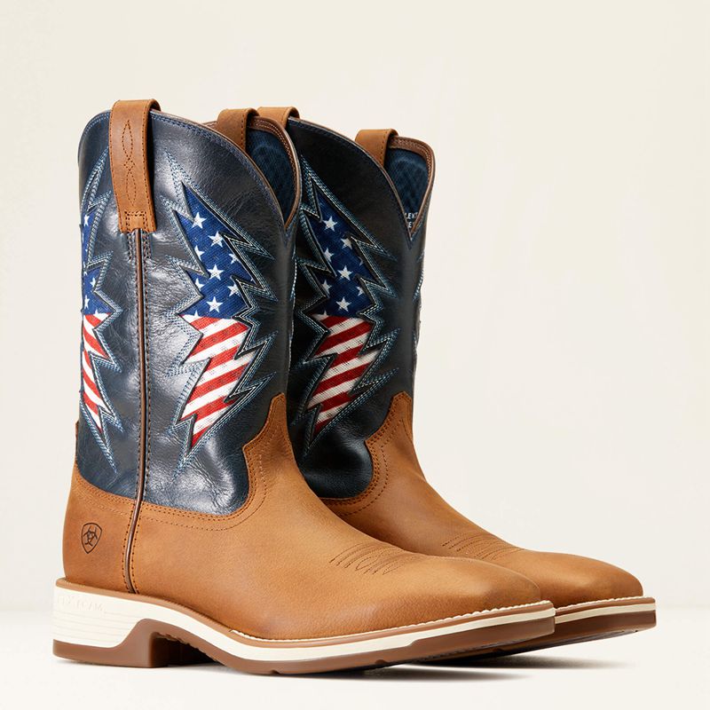 Ariat Ridgeback Venttek Western Boot Georgia Clay Polska | WVQBZD-947