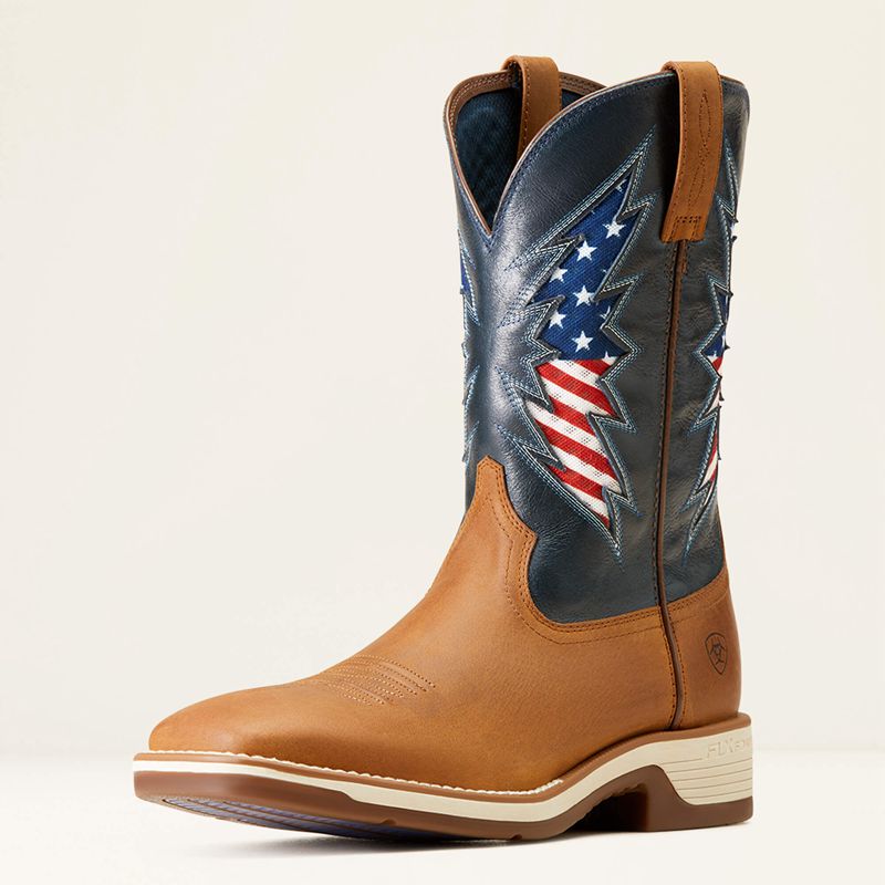 Ariat Ridgeback Venttek Western Boot Georgia Clay Polska | WVQBZD-947