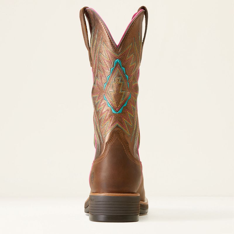 Ariat Ridgeback Western Boot Distressed Tan Polska | BQDZOV-572