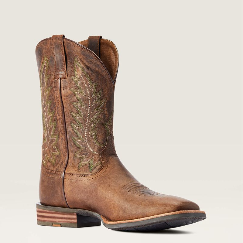 Ariat Ridin High Western Boot Brązowe Polska | GXQDVO-256