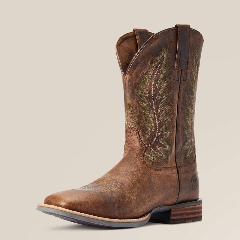 Ariat Ridin High Western Boot Brązowe Polska | GXQDVO-256