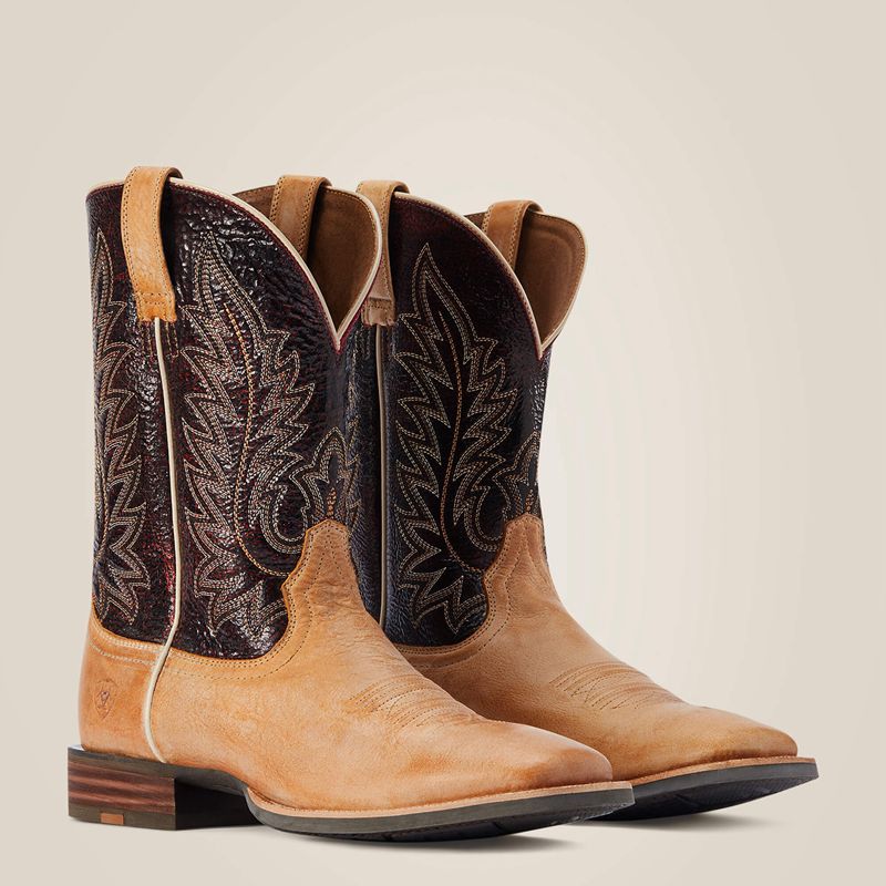 Ariat Ridin High Western Boot Desert Tan Polska | REZQJO-238