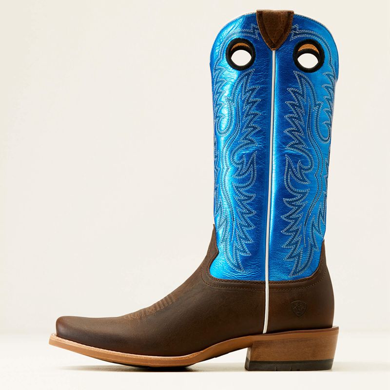 Ariat Ringer Cowboy Boot Niebieskie Polska | UZLYNC-589