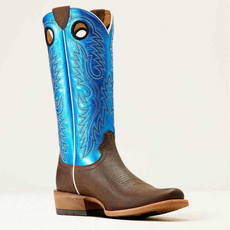 Ariat Ringer Cowboy Boot Niebieskie Polska | UZLYNC-589