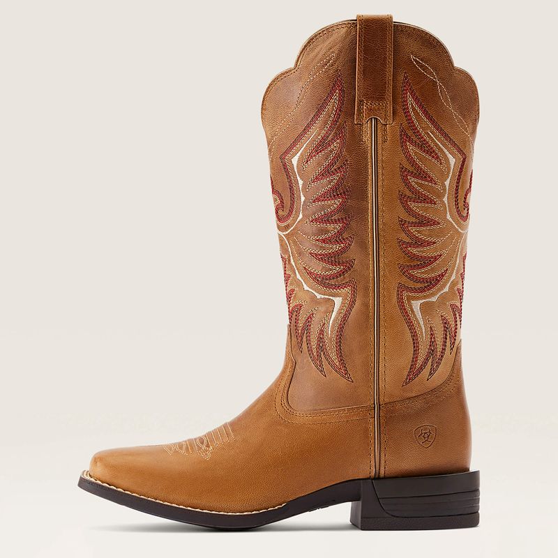 Ariat Rockdale Western Boot Almond Buff Polska | XJAQLM-310