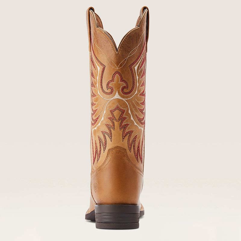 Ariat Rockdale Western Boot Almond Buff Polska | XJAQLM-310