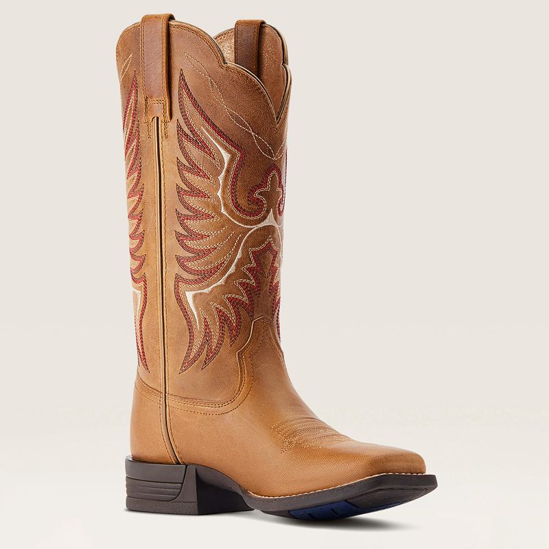 Ariat Rockdale Western Boot Almond Buff Polska | XJAQLM-310