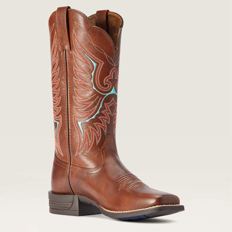 Ariat Rockdale Western Boot Brązowe Polska | UQFZEL-164