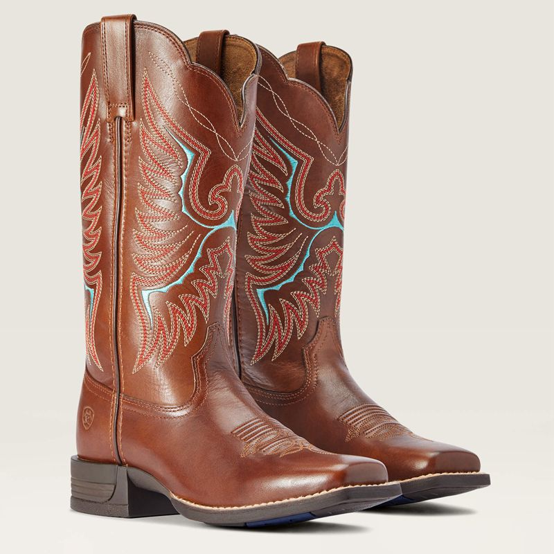 Ariat Rockdale Western Boot Brązowe Polska | UQFZEL-164