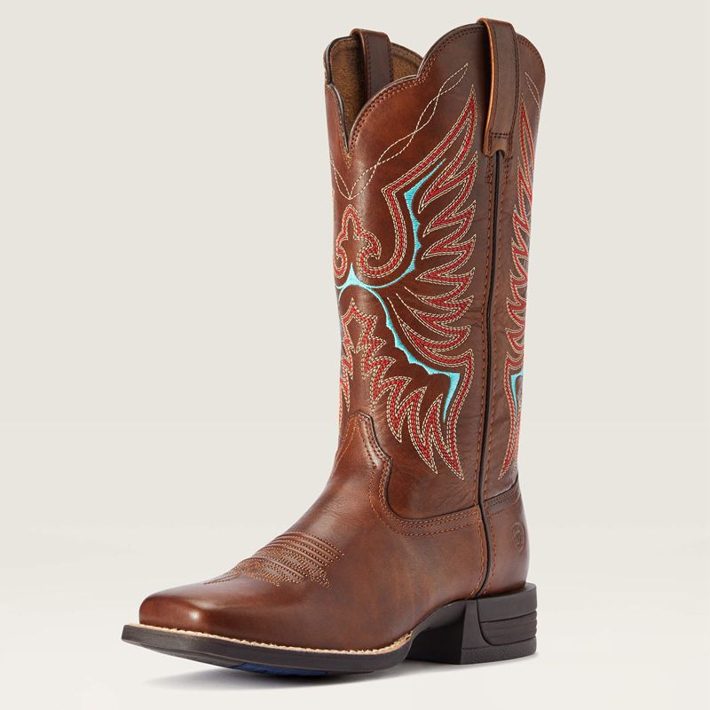 Ariat Rockdale Western Boot Brązowe Polska | UQFZEL-164