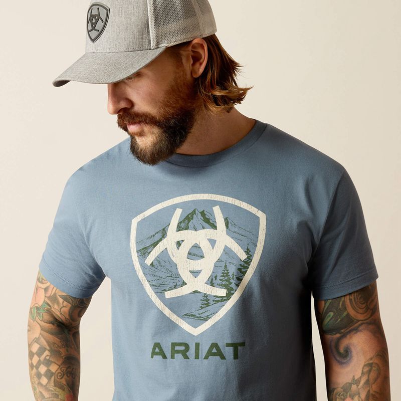 Ariat Rocky Peak T-Shirt Głęboka Polska | NYBSQT-641