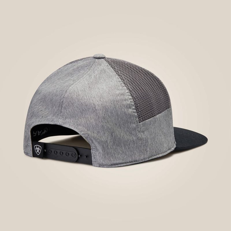 Ariat Round Logo Patch Cap Gray Polska | TOMNLF-187