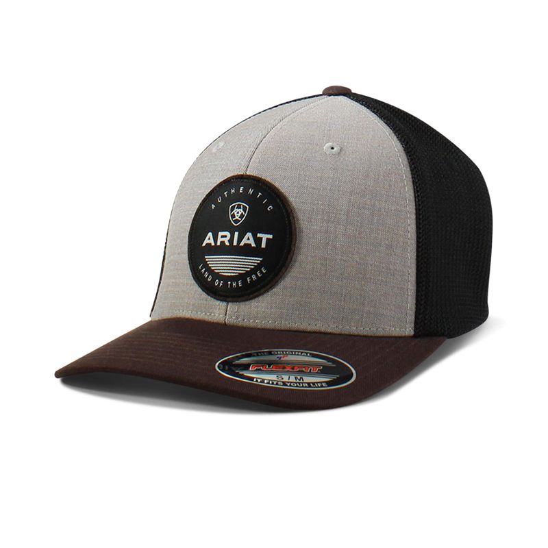 Ariat Round Patch Logo Cap Brązowe Polska | GNOPXJ-426