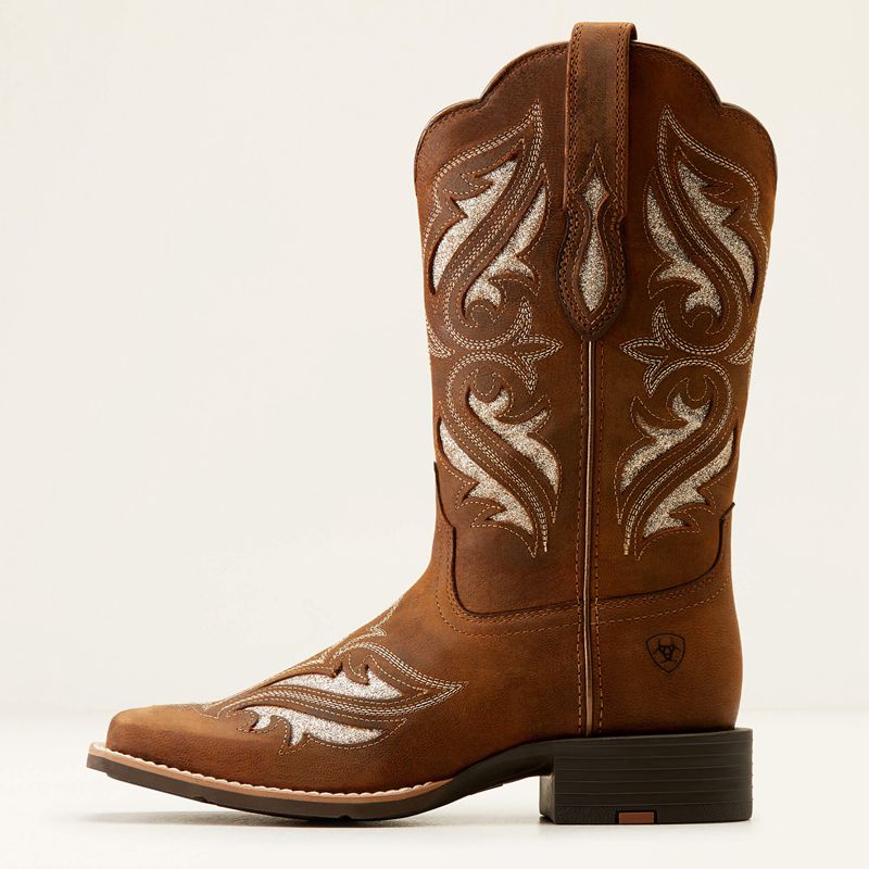 Ariat Round Up Bliss Western Boot Brązowe Polska | JVPETX-428