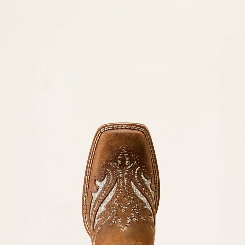 Ariat Round Up Bliss Western Boot Brązowe Polska | JVPETX-428