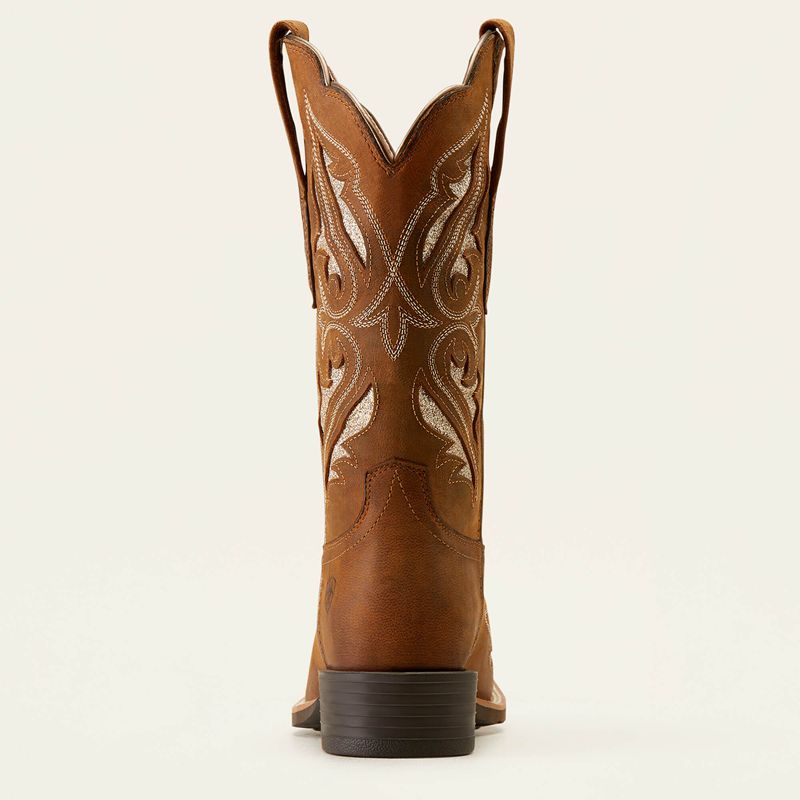 Ariat Round Up Bliss Western Boot Brązowe Polska | JVPETX-428