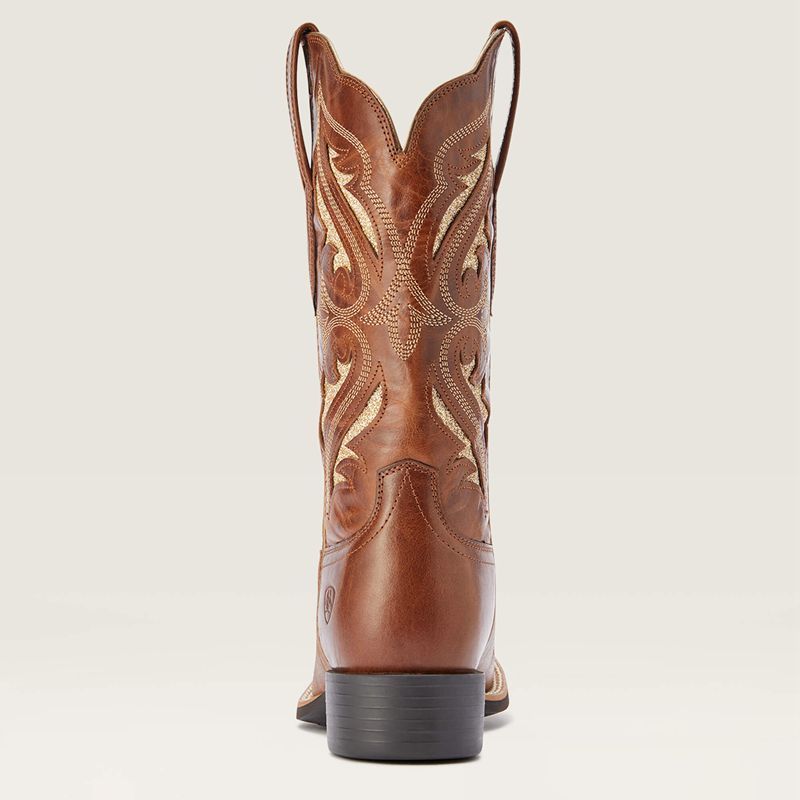 Ariat Round Up Bliss Western Boot Midday Tan Polska | NVWBDC-865