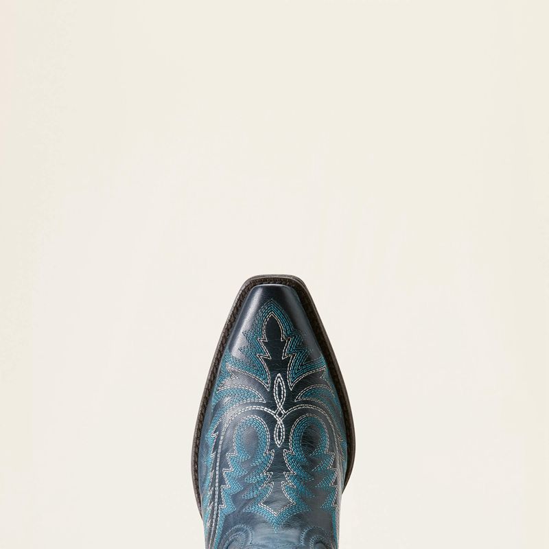 Ariat Round Up Collins Western Boot Fresh Denim Polska | VFJAXM-712