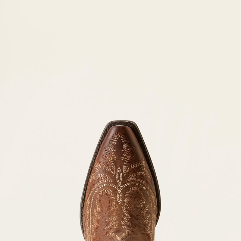 Ariat Round Up Collins Western Boot Rafter Tan Polska | AZWEXS-063