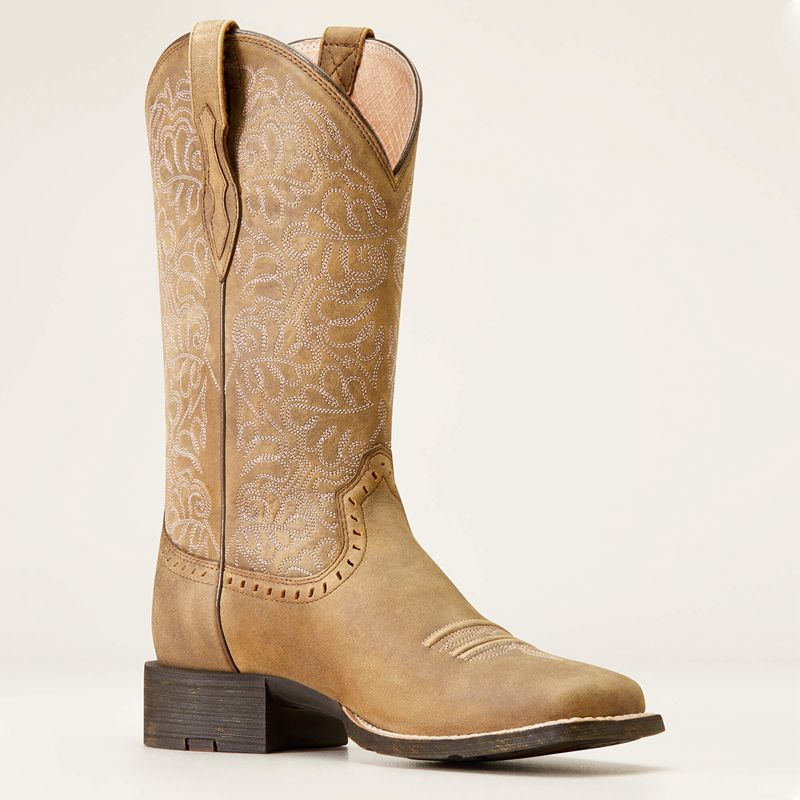 Ariat Round Up Remuda Western Boot Brązowe Polska | MKDWAQ-407