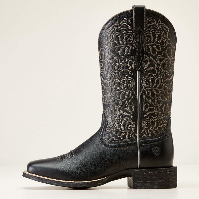 Ariat Round Up Remuda Western Boot Czarne Polska | USVYFH-536