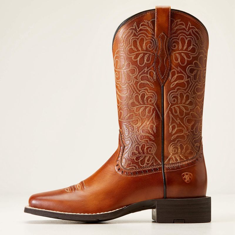 Ariat Round Up Remuda Western Boot Naturally Rich Polska | FYPLVM-357