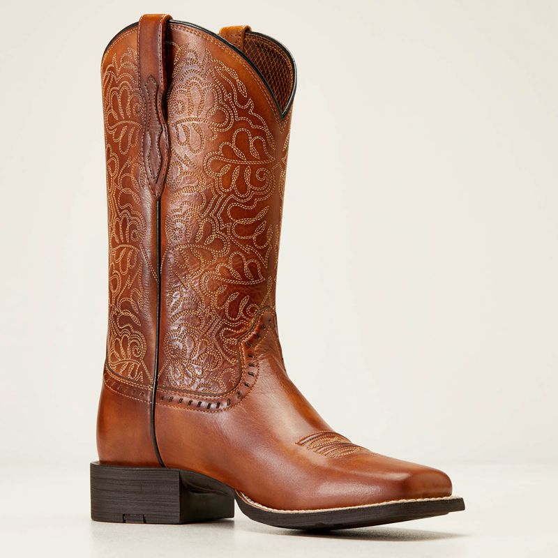 Ariat Round Up Remuda Western Boot Naturally Rich Polska | FYPLVM-357