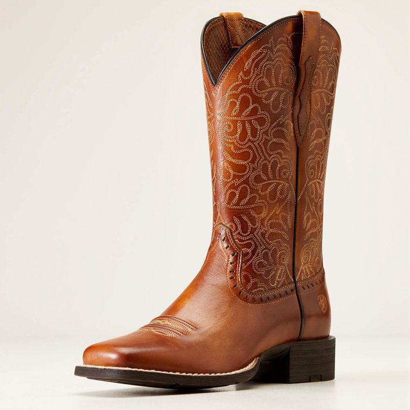 Ariat Round Up Remuda Western Boot Naturally Rich Polska | FYPLVM-357