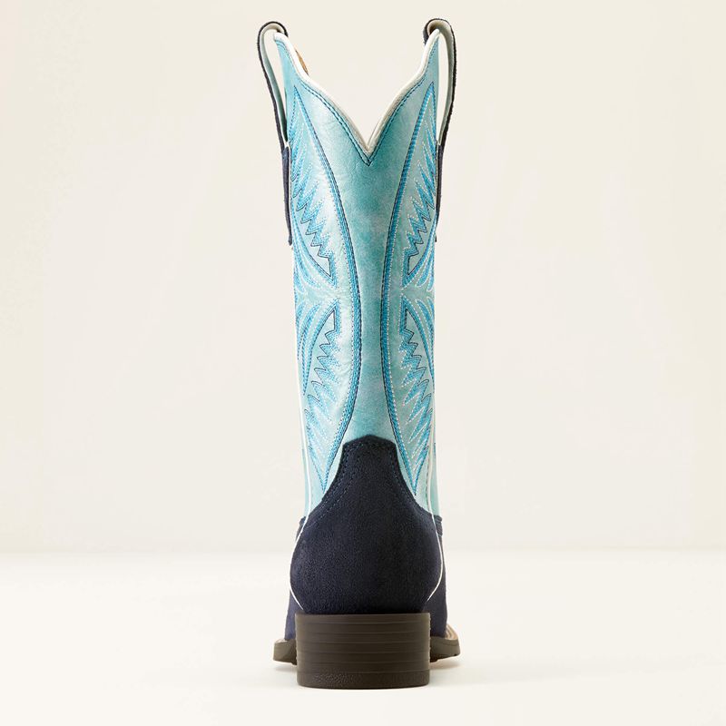 Ariat Round Up Ruidoso Western Boot Niebieskie Polska | ZPADXY-071