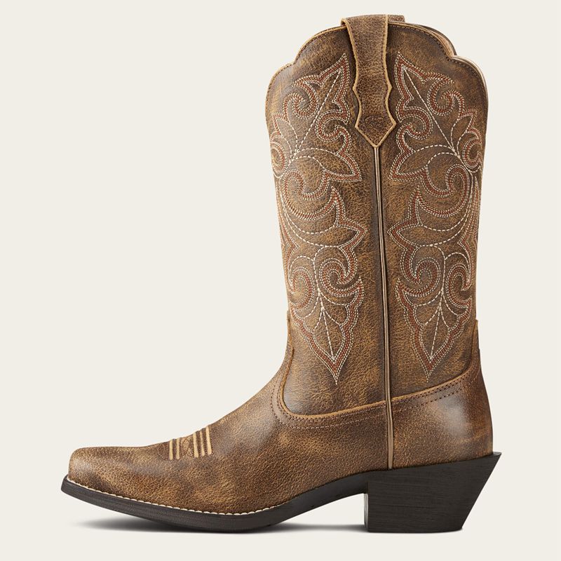 Ariat Round Up Square Toe Western Boot Vintage Bomber Polska | SHGOAV-429