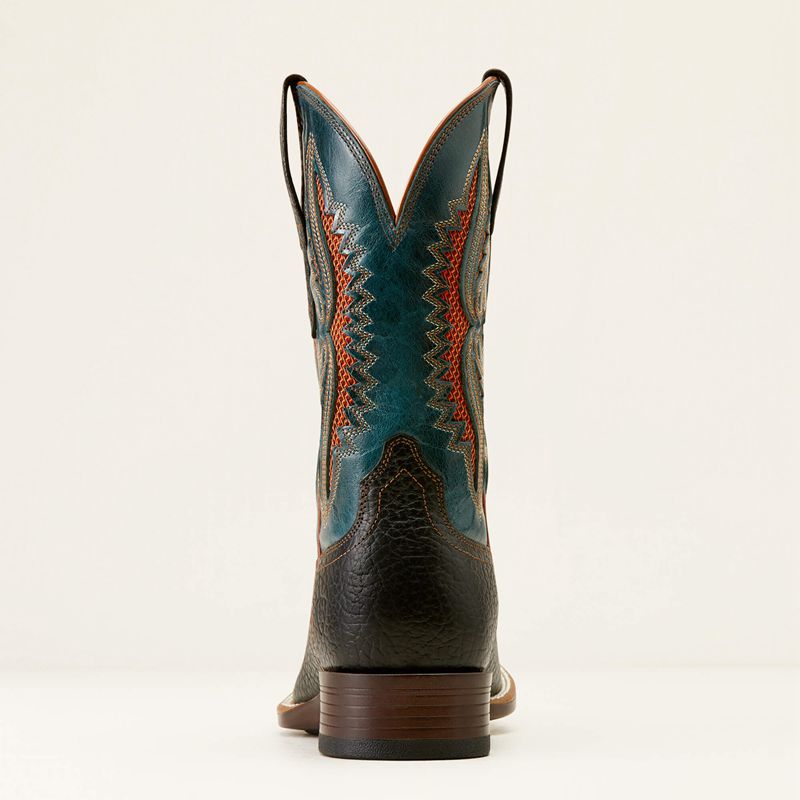 Ariat Rowder Venttek 360° Cowboy Boot Black/Dark Teal Polska | ZPDAGR-753