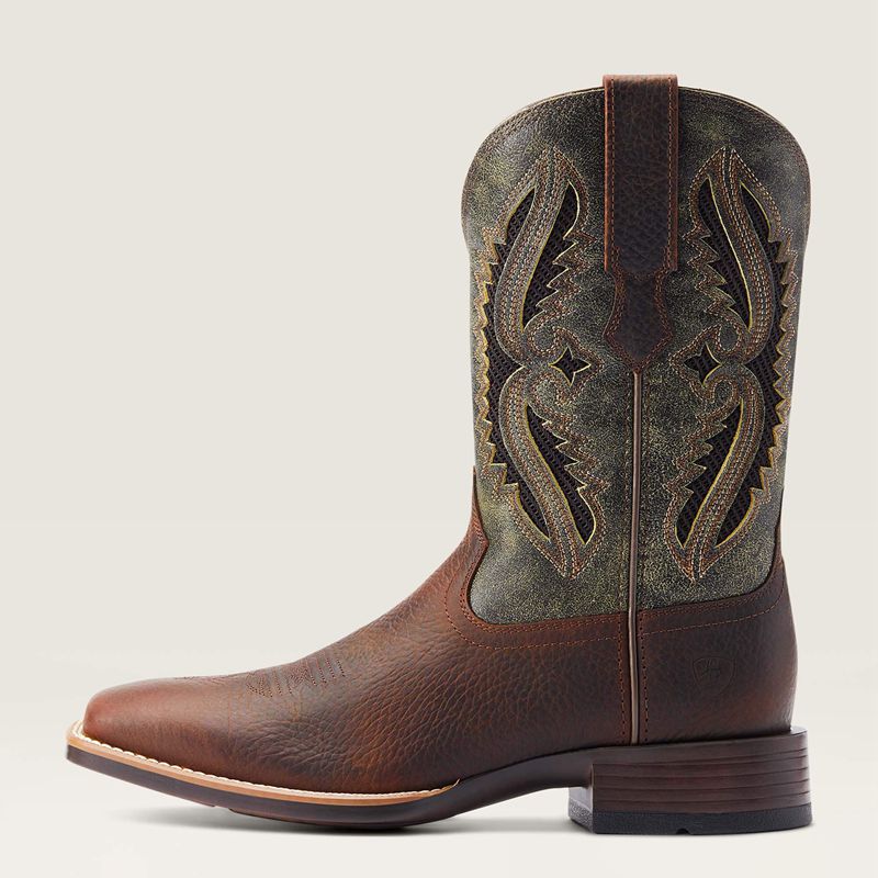 Ariat Rowder Venttek 360° Cowboy Boot Rowdy Rust Polska | QZENMG-051