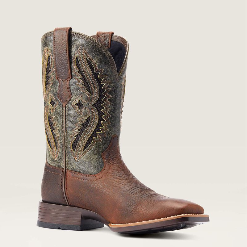 Ariat Rowder Venttek 360° Cowboy Boot Rowdy Rust Polska | QZENMG-051