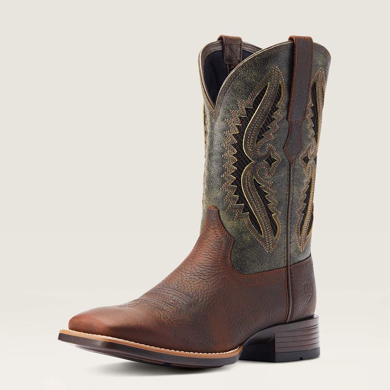 Ariat Rowder Venttek 360° Cowboy Boot Rowdy Rust Polska | QZENMG-051